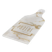 Planche À Découper Nom personnalisé motif marbre doré anniversaire ma (Coin)