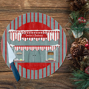 Planche À Découper Nom personnalisé Pays Boulangerie Cercle Coupe Boa
