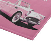 Planche À Découper Nom personnalisé Pink Classic Car (Coin)