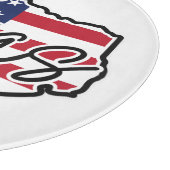 Planche À Découper Nom personnalisé Texas (Coin)