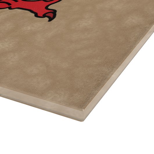 Planche À Découper Nom personnalisé Welsh Dragon et monogramme (Coin)