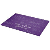 Planche À Découper Nom pourpre Challah Board (Coin)