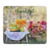 Planche À Découper Nom Remerciements Automne Fleurs sauvages Petit ve (Devant)