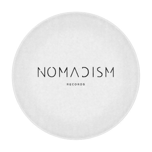 Planche À Découper Nomadism Records Logo Noir (Devant)