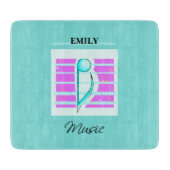 Planche À Découper Note de félicitations, Performance musicale (Devant)