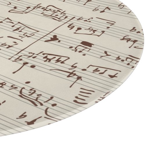 Planche À Découper Notes de musique (Coin)