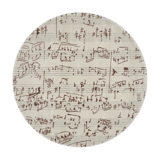 Planche À Découper Notes de musique (Devant)