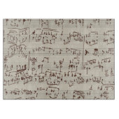 Planche À Découper Notes de musique (Devant)