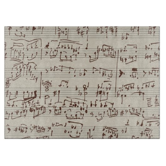 Planche À Découper Notes de musique (Devant)