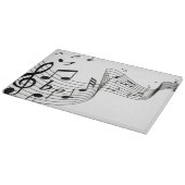 Planche À Découper Notes de musique en verre cool (Coin)