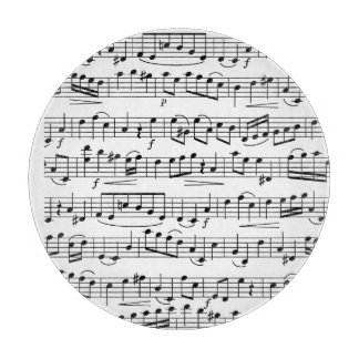 Planche À Découper Notes de musique feuille
