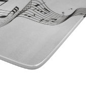 Planche À Découper Notes de musique sur argent (Coin)
