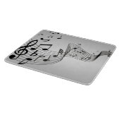 Planche À Découper Notes de musique sur argent (Coin)
