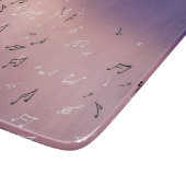 Planche À Découper Notes musicales Lavande dorée Lune (Coin)