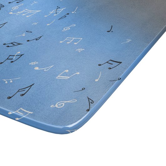 Planche À Découper Notes musicales Lune bleue (Coin)