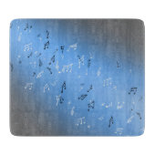 Planche À Découper Notes musicales Lune bleue (Devant)