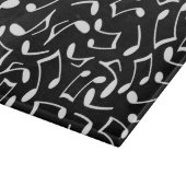 Planche À Découper Notes noires et blanches de musique (Coin)