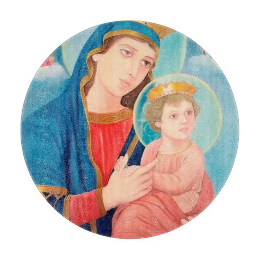 Planche À Découper Notre-Dame de Perpétuel aide catholique (Devant)