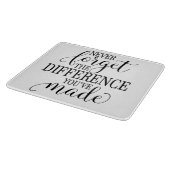 Planche À Découper N'oubliez jamais la différence que vous avez faite (Coin)