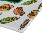 Planche À Découper Nourriture de barbecue | Hamburger, Hotdog, Shish (Coin)