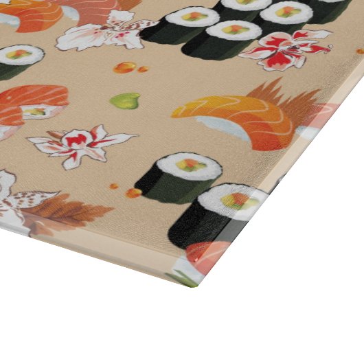 Planche À Découper Nourriture japonaise : Sushi Motif 3 (Coin)