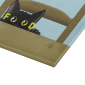 Planche À Découper Nourriture pour chat noir humour drôle de chat aff (Coin)