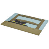 Planche À Découper Nourriture pour chat noir humour drôle de chat aff (Coin)