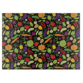 Planche À Découper Nourriture sur un arrière - plan noir (Devant)