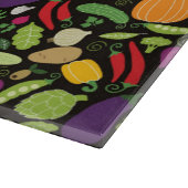 Planche À Découper Nourriture sur un arrière - plan noir (Coin)