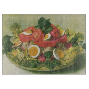 Planche À Découper Nourriture vintage, Salade Bio Mélange Vert Mesclu