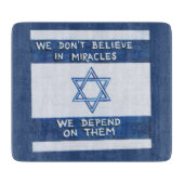 Planche À Découper Nous Dépendons Des Miracles - Rosh Pina (Devant)