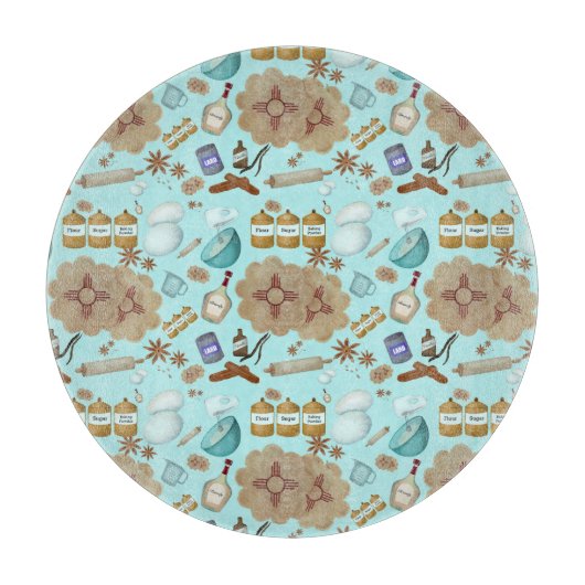 Planche À Découper Nouveau-Mexique Biscochito Cookies Zia Sun (Devant)