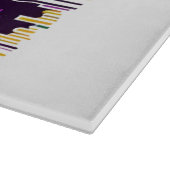 Planche À Découper Nouvelle-Orléans Mardi Gras jaune violet vert (Coin)