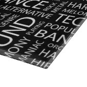 Planche À Découper Nuage de mot de motif de MUSIQUE (Coin)