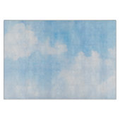 Planche À Découper Nuages d'aquarelle et arrière - plan de ciel (Devant)