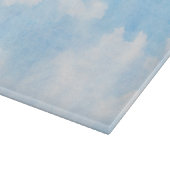 Planche À Découper Nuages d'aquarelle et arrière - plan de ciel (Coin)