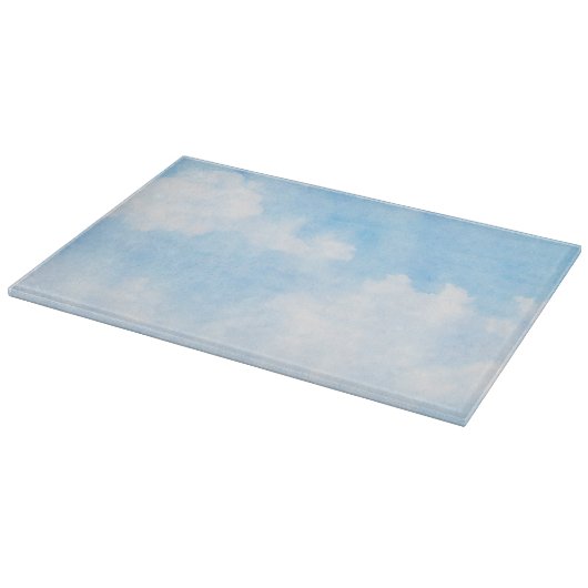 Planche À Découper Nuages d'aquarelle et arrière - plan de ciel (Coin)