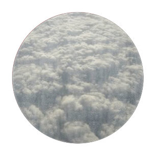 PLANCHE À DÉCOUPER NUAGES DE FLUFFE BLANC