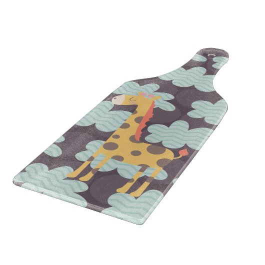 Planche À Découper Nuages et girafes (Coin)