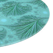 Planche À Découper Nuances 3D de conception fractale originale verte (Coin)