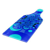 Planche À Découper Nuances de bleu Art fractal abstrait moderne (Coin)