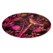 Planche À Découper NUIT AVEC ROSES, Rose, Fuchsia Jaune Noir (Coin)