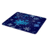 Planche À Découper Nuit de Noël neige (Coin)