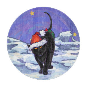 Planche À Découper Nuit étoile Noir Chat Noël