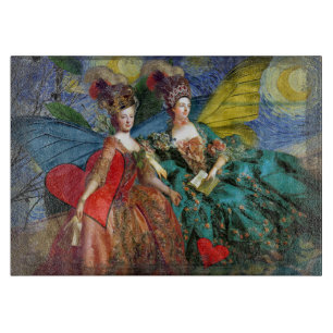 Planche À Découper Nuit étoilée Demoiselles Rococo Ailes de Papillon