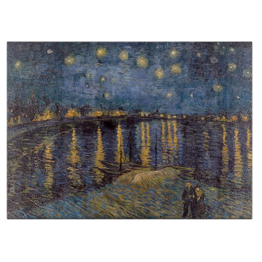 Planche À Découper Nuit étoilée sur le Rhône par Vincent Van Gogh (Devant)