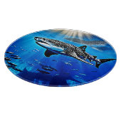 Planche À Découper Océan Baleine Requin Giant Natation (Coin)