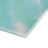 Planche À Découper Océan bleu vert ajouter lettre de monogramme nom t (Coin)
