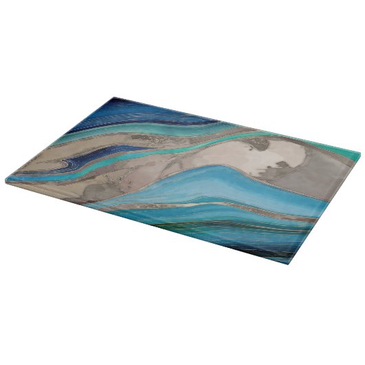 Planche À Découper Ocean Palette et marbre taupe (Coin)