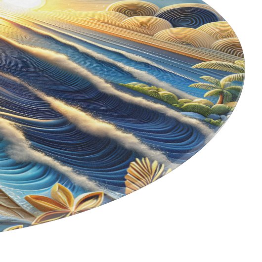 Planche À Découper Ocean View Tropical Paper Quilling Effet (Coin)